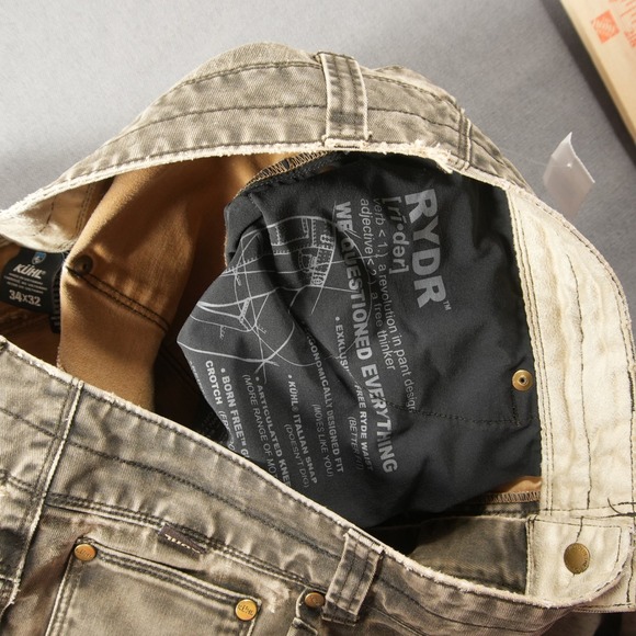 Kuhl Rydr Pants Mens 34x32 Vintage Patina Dye Brown Rugged Workwear 5016 - Picture 11 of 16